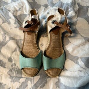 Lucky Brand Espadrilles - Green and Brown